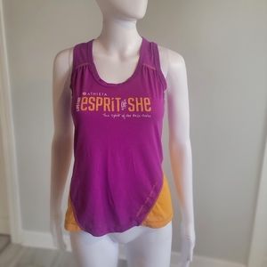 Athleta Lifetime esprit de she Race Series Girls Women top. Worn